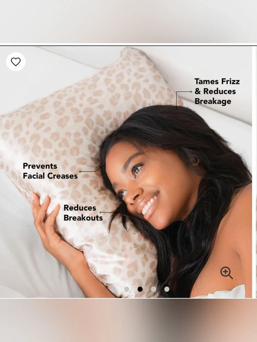 kitsch Satin Pillowcase in Leopard, 4 queen size pillowcases